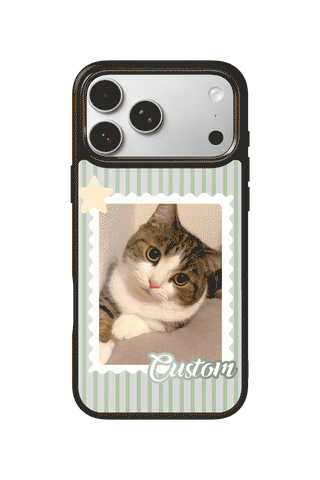 Custom Photo iPhone 17 Pro Max Case, Sage Sticker Design by MultiCustomize