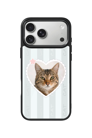 Custom Photo iPhone 17 Pro Max Case, Scalloped Heart Frame Design by MultiCustomize
