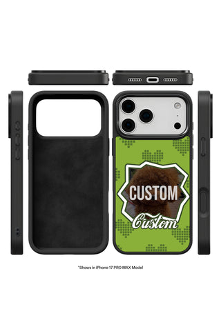 Exploded view showing multi-layer protection and MagSafe ring of custom iPhone case by MultiCustomize