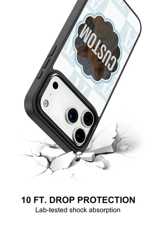 10ft drop protection and shock absorption of custom iPhone case by MultiCustomize