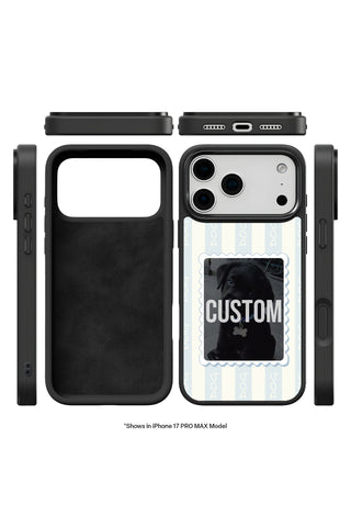 Exploded view showing multi-layer protection and MagSafe ring of custom iPhone case by MultiCustomize