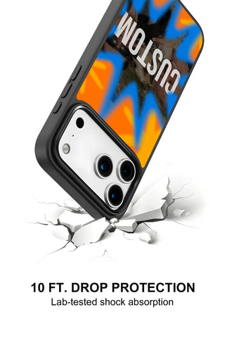 10ft drop protection and shock absorption of custom iPhone case by MultiCustomize