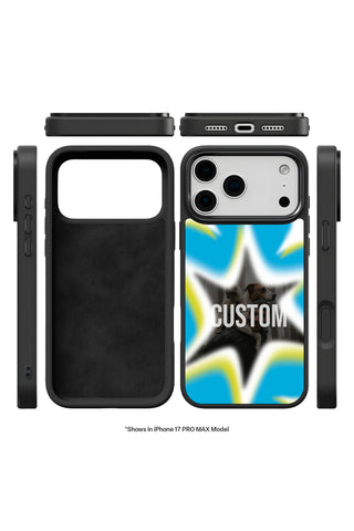 Exploded view showing multi-layer protection and MagSafe ring of custom iPhone case by MultiCustomize