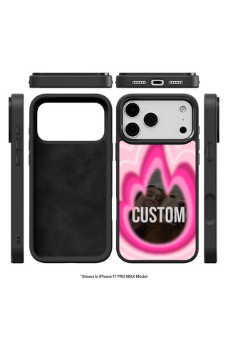 Exploded view showing multi-layer protection and MagSafe ring of custom iPhone case by MultiCustomize