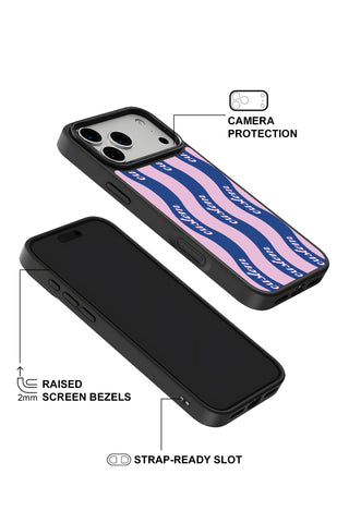 Raised camera bezel protection on personalized iPhone case by MultiCustomize